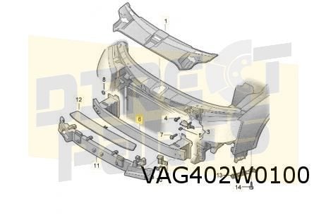 Audi A8 (4/10-12/17) (4H_) voorbumperbalk (traverse) Origine, Auto-onderdelen, -, -, Nieuw, Audi
