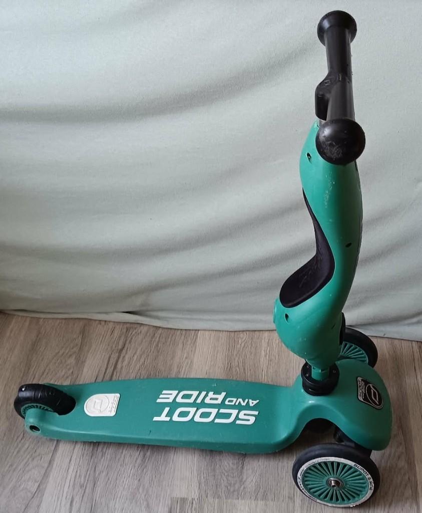 Scoot and Ride step groen  Kleuterstep, peuterfietsje., Enlèvement, Utilisé