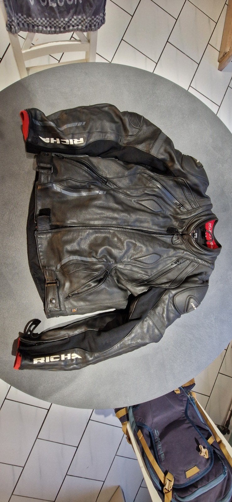richa lederen motorpak, Ophalen, Richa, Tweedehands, Heren