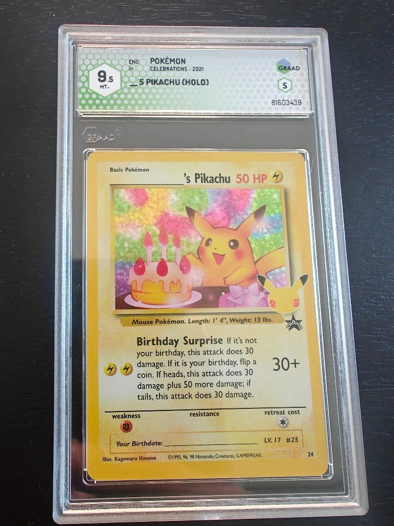 Pokémon Celebrations - 2021 / 24 grade 9.5, Enlèvement ou Envoi, Comme neuf, Cartes en vrac, Foil