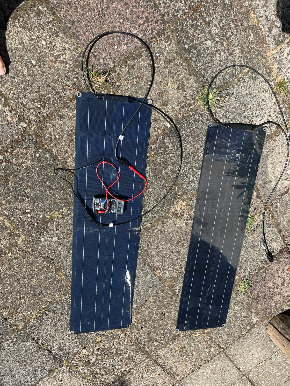 Goedwerkende zonnepanelen 105X28 cm, Doe-het-zelf en Bouw, Ophalen of Verzenden, Zo goed als nieuw