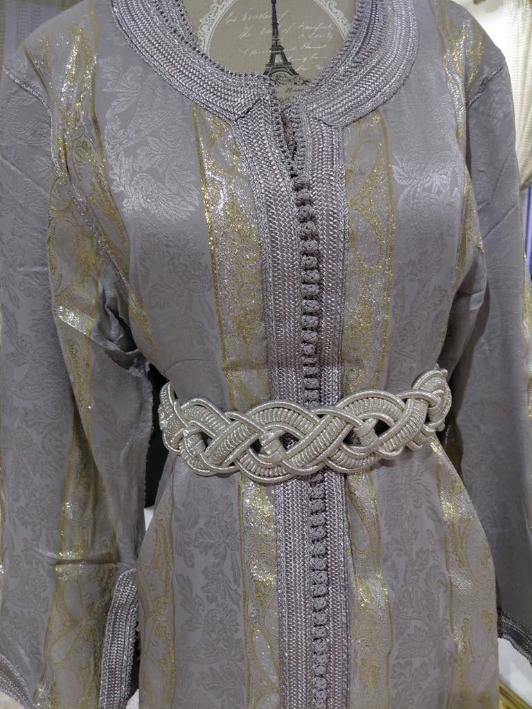 Takchaita zijdegrijs, Kleding | Dames, Gelegenheidskleding, Ophalen, Grijs