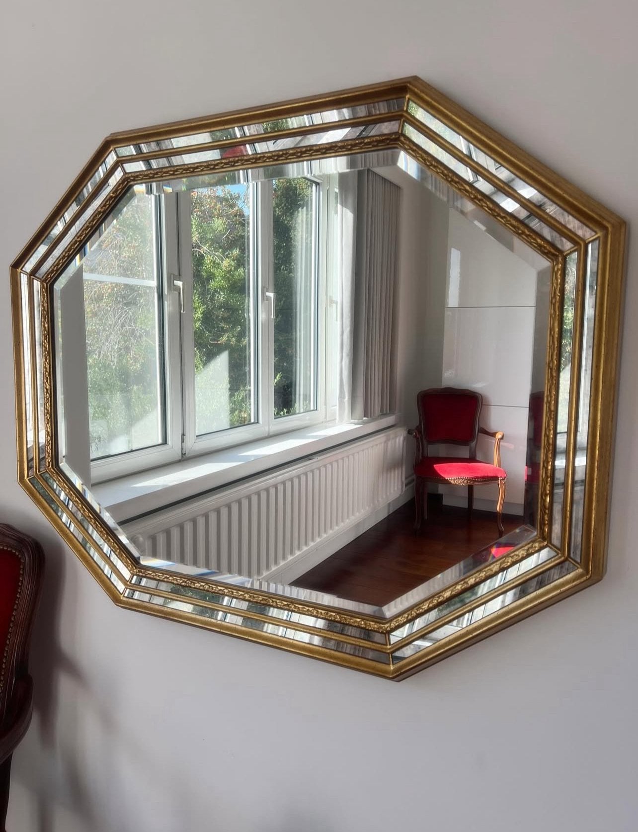 Vintage Deknudt– Hollywood Regency – facetglas – jaren 70, Antiek en Kunst, Ophalen