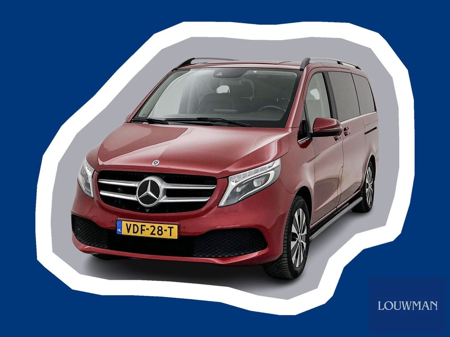 Mercedes-Benz V-klasse 300d Lang DC Avantgarde 4 Matic Burme, Autos, Mercedes-Benz, Rouge, Achat, Entreprise, Carnet d'entretien