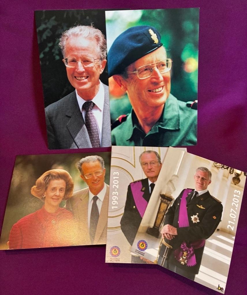 Serie van 5 gekleurde postkaarten., Verzamelen, Koningshuis en Royalty, Ophalen of Verzenden, Nieuw, Kaart, Foto of Prent