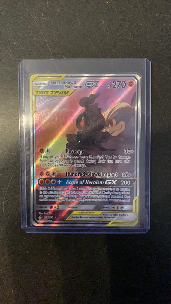 Soleil et lune de Marshadow & Machamp, Enlèvement ou Envoi, Utilisé, Cartes en vrac