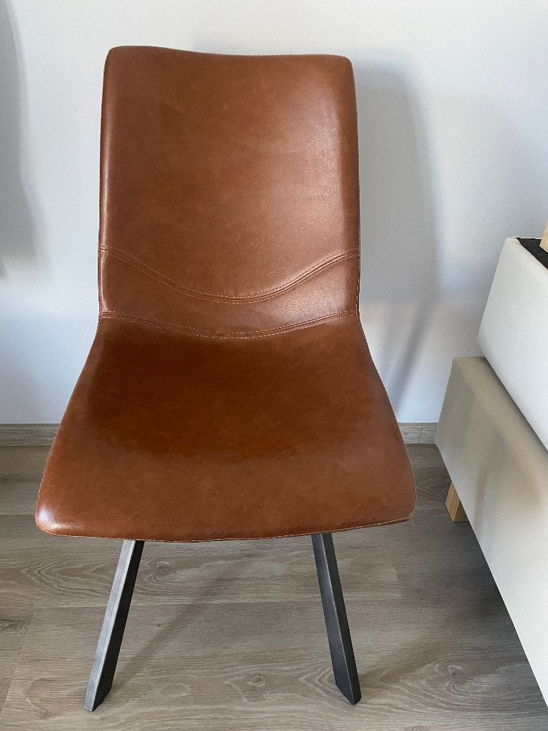 Radja stoelen 6 stuks, Huis en Inrichting, Ophalen, Gebruikt, Overige kleuren, Leer