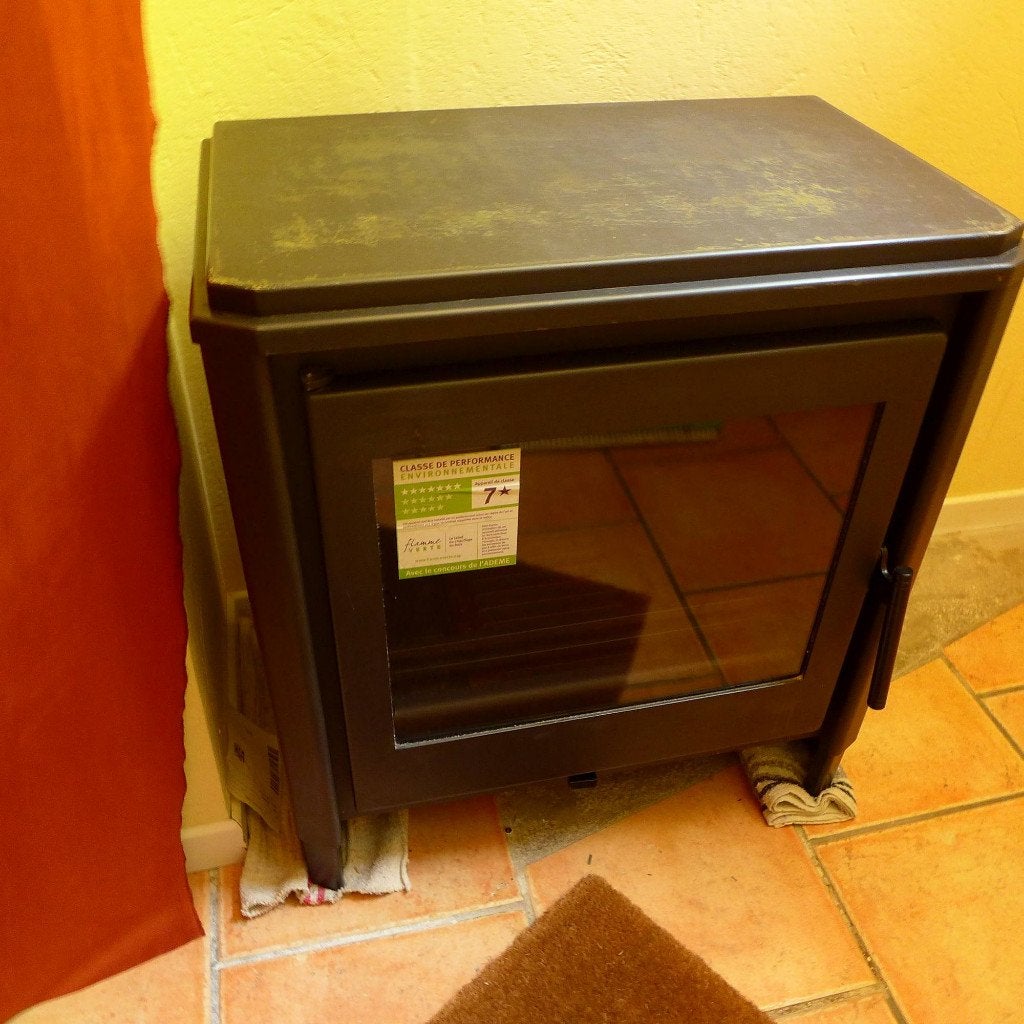 Poêle à bois en fonte PANADERO "ANNECY" 10 kW, 107 Kgs, Enlèvement, Utilisé, Bois, Autoportant