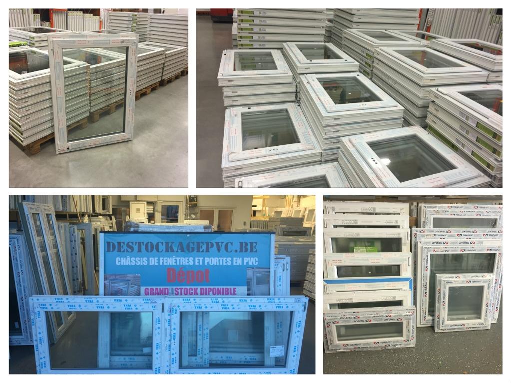 PVC-FRAME MET DUBBELE BEGLAZING, GROTE VOORRAAD, Ophalen, Nieuw, Dubbelglas