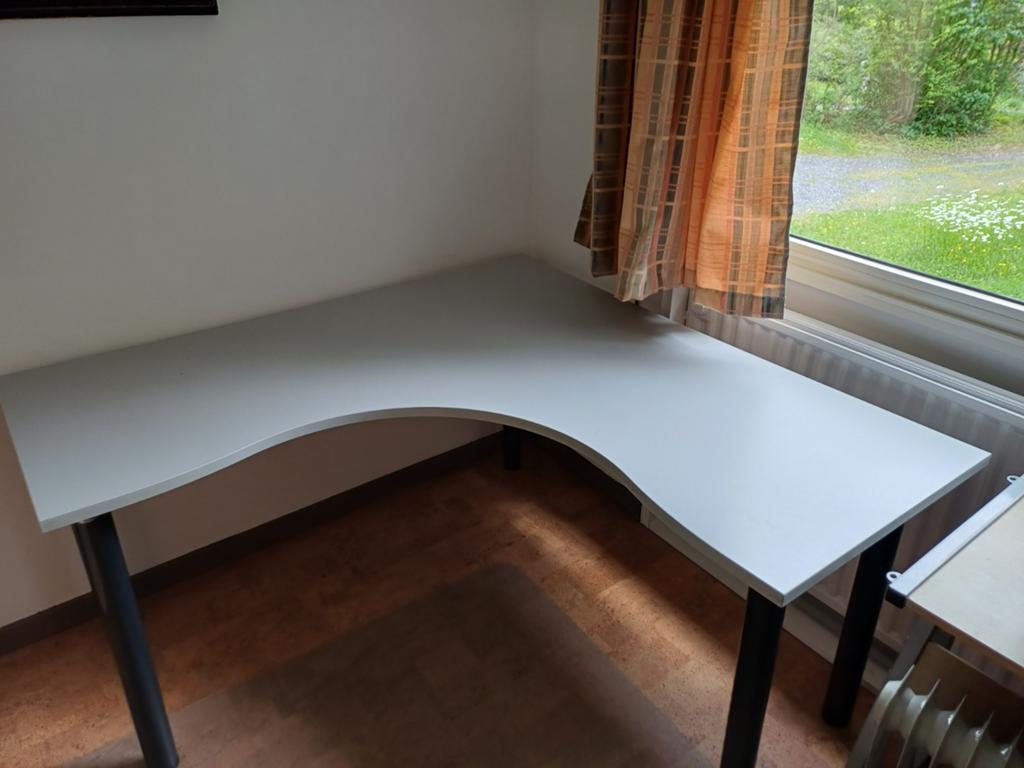 Bureau, Huis en Inrichting, Ophalen, Hoekbureau, Zo goed als nieuw, Grijs
