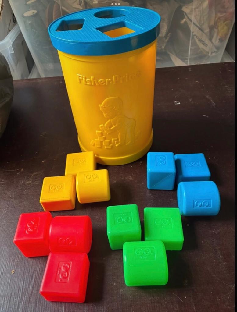Blokkendoos Fisher price, Ophalen of Verzenden, Gebruikt