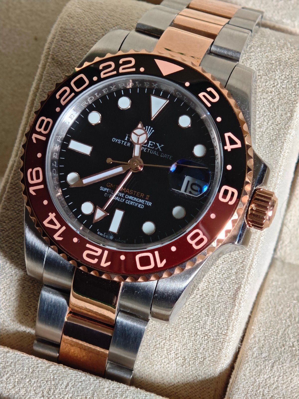 Rolex GMT-Master Root Beer, Ophalen of Verzenden, Rolex