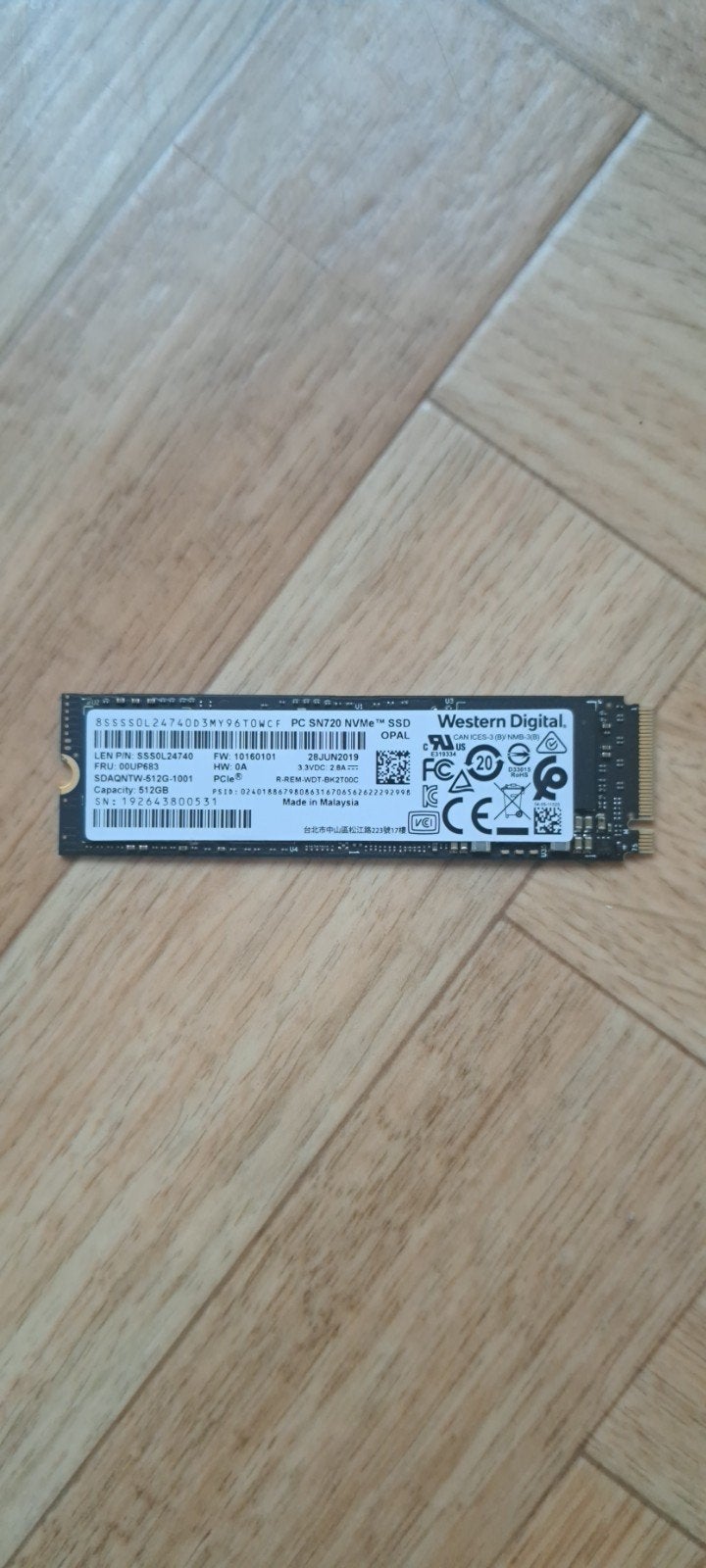 512gb wd sn720 nvme ssd, Ophalen of Verzenden, SSD