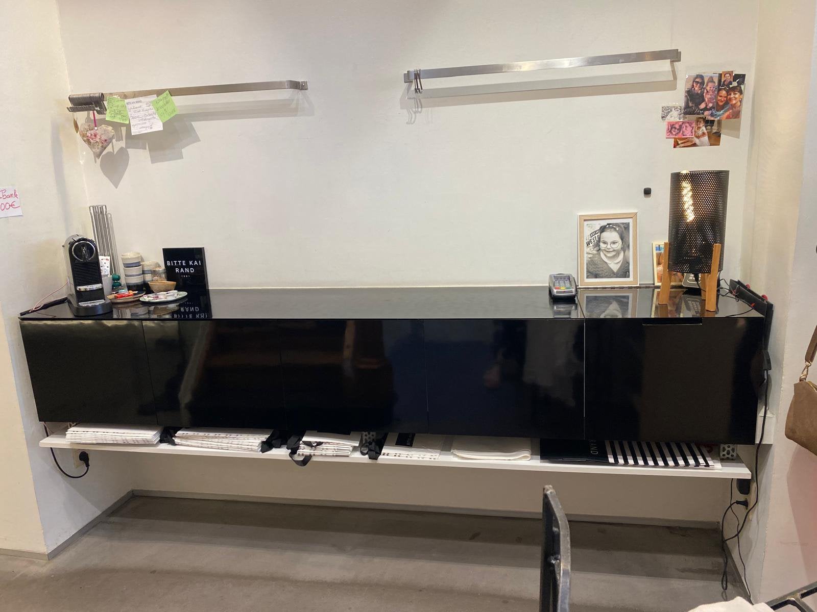 Metalen hangrekken / displayrekken (2stuks) RVS, Ophalen, Zo goed als nieuw