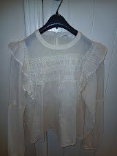 bloesje Stradivarius maat XS, Beige, Ophalen of Verzenden, Zo goed als nieuw, Maat 34 (XS) of kleiner
