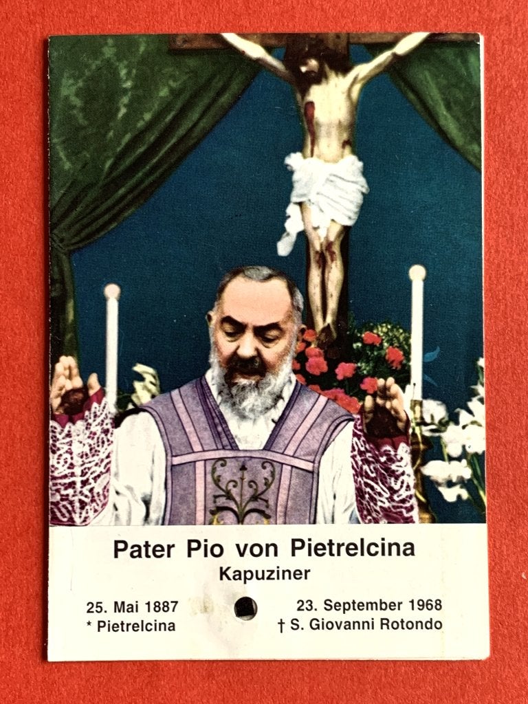 Relikwie Reliek Pater Pio  Relique, Enlèvement ou Envoi, Utilisé, Vêtements, Christianisme | Catholique