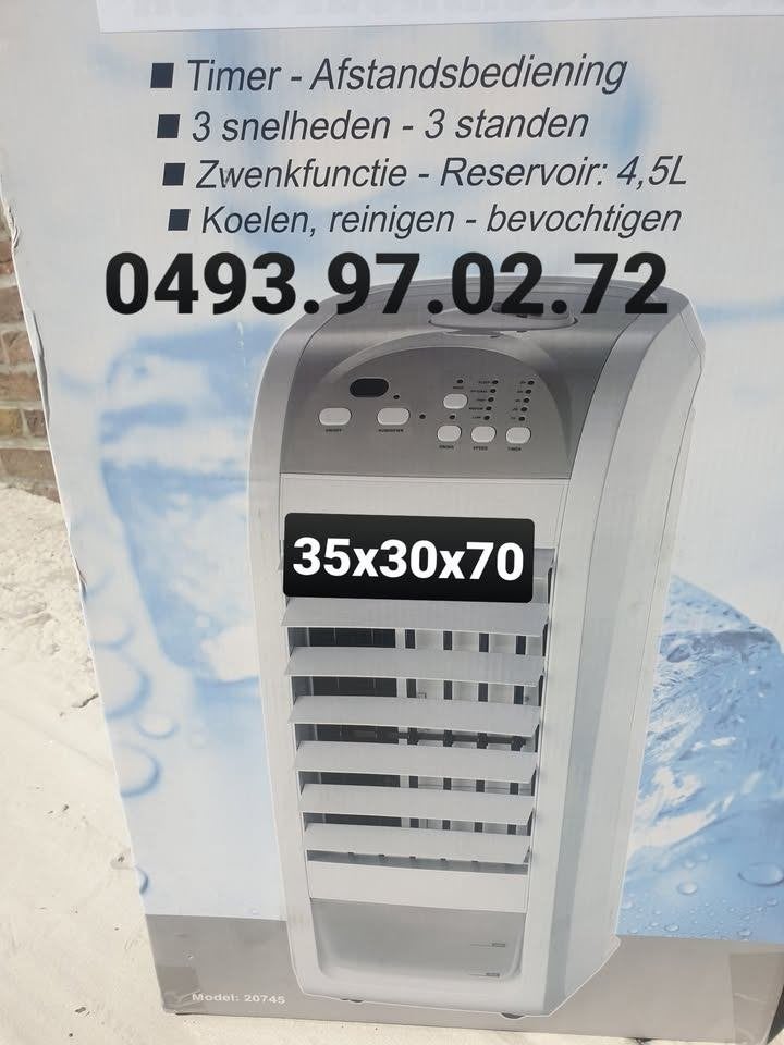 aircoolesr nieuw in de doos + afstandsbediening, Elektronische apparatuur, Airco's, Ophalen, Nieuw, Koelen en Ontvochtigen, Afstandsbediening
