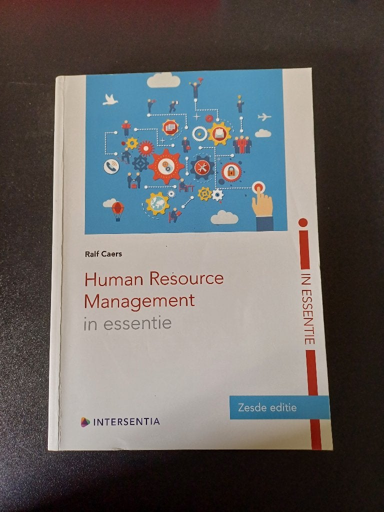 Human Resource Management in essentie, Ralf Caers, Ophalen of Verzenden, Zo goed als nieuw, Hogeschool