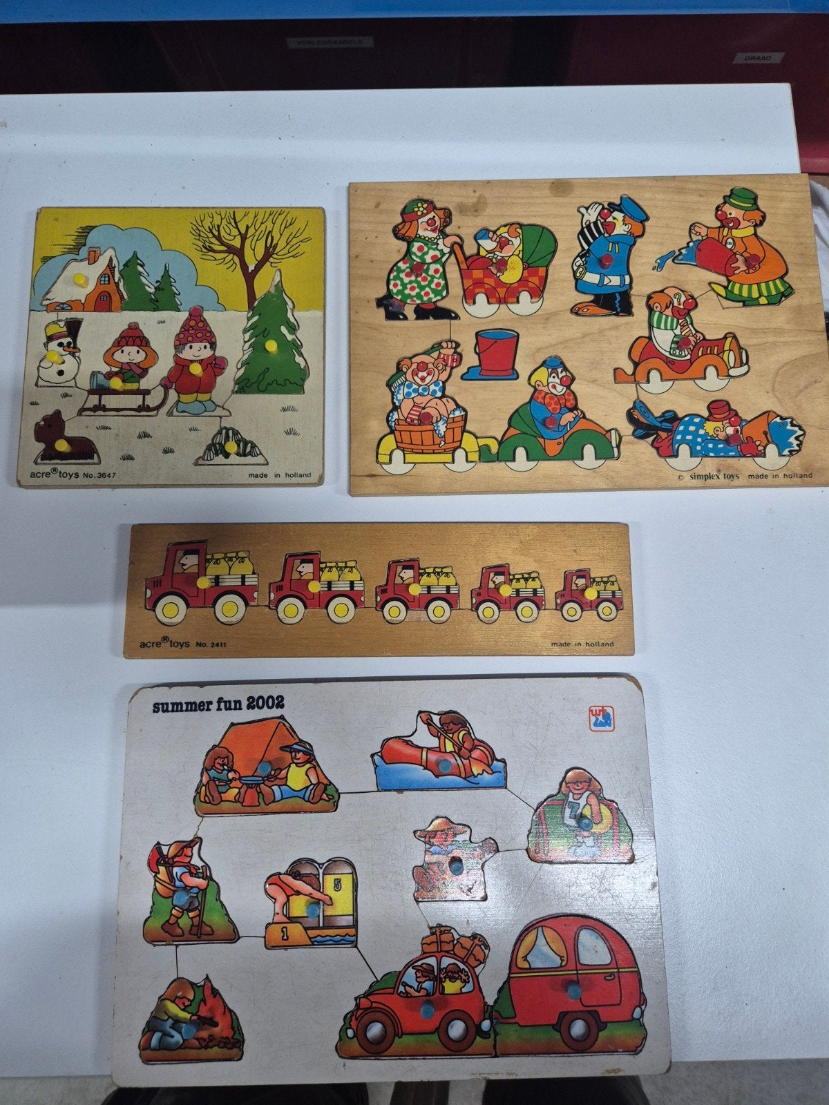 Oude legpuzzels, Hobby en Vrije tijd, Stickers en Plaatjes, Ophalen of Verzenden
