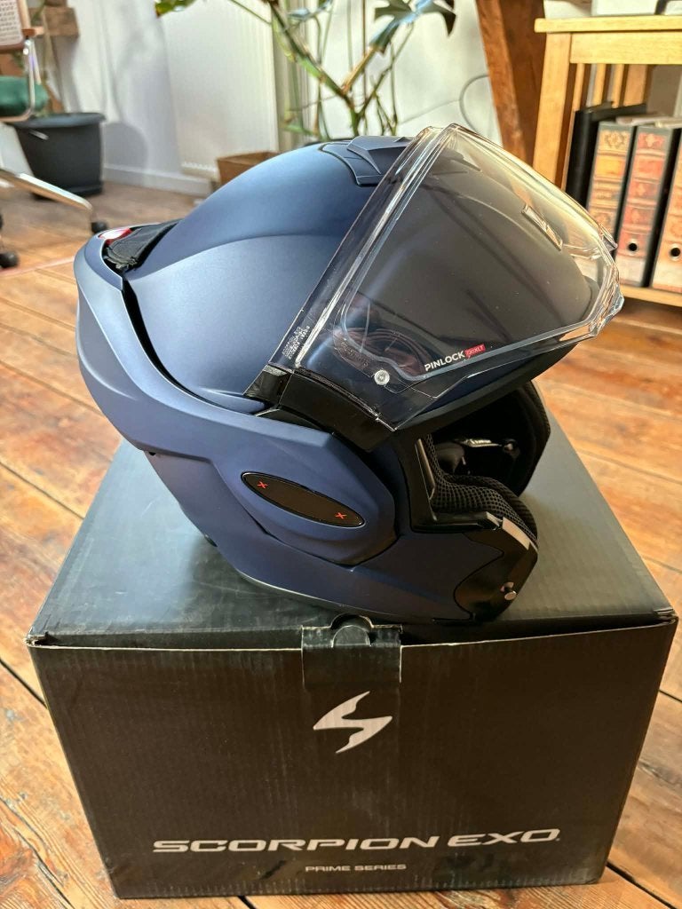 Scorpio Exo Evo Pro systeemhelm XXL, Motoren, Kleding | Motorhelmen, Overige merken, Systeemhelm, Heren, Ophalen of Verzenden