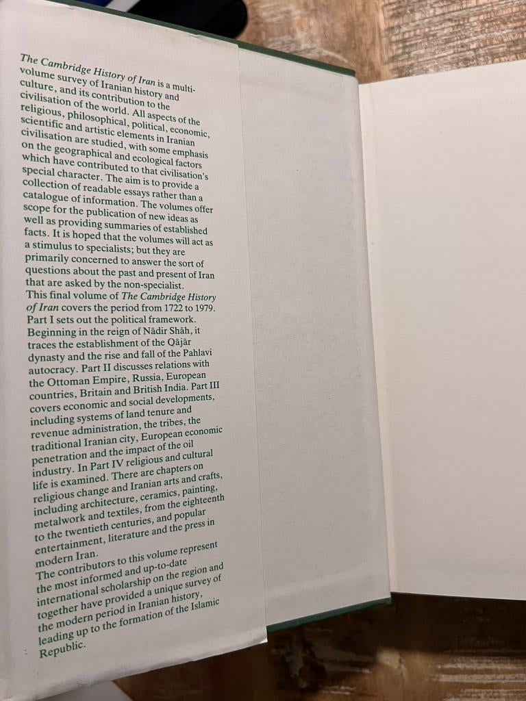 The cambridge history of Iran: 7 From Nadir Shah to the Isla, Gelezen, 19e eeuw, Ophalen of Verzenden, Azië