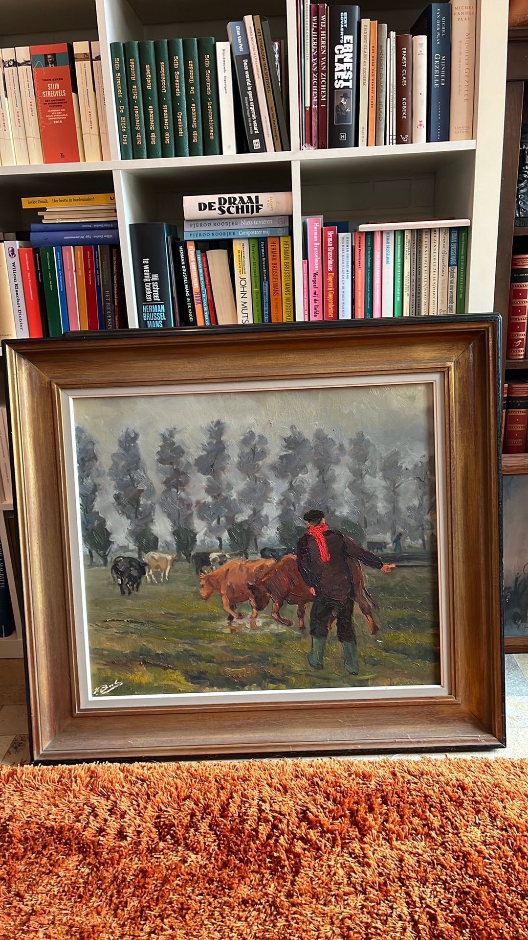 Leon Beel, schilder Wakken, Antiek en Kunst, Ophalen