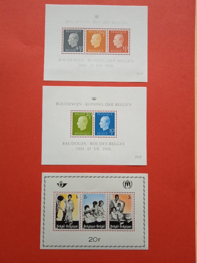 Lot de 15 "Bloc Feuillet" neufs de Belgique, Timbres & Monnaies, Envoi, Non oblitéré, Neuf