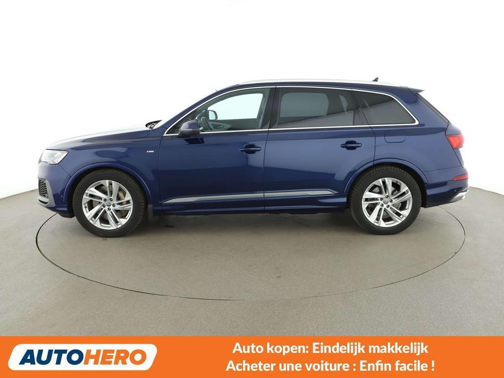 Audi Q7 55 TFSIe quattro S line (bj 2020, automaat), Auto's, Audi, Automaat, Adaptive Cruise Control, Gebruikt, 2995 cc