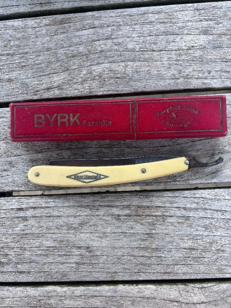 scheermesjes 15 stuks + Houten doos., Enlèvement ou Envoi, Utilisé