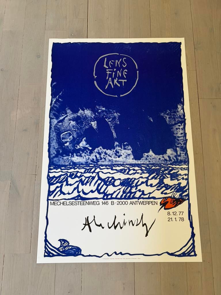 Affiche « Alechinsky » de Lens Fine Arts (1977/78), Antiquités & Art, Enlèvement