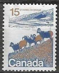 Canada 1972/1976 - Yvert 472 - Bergschapen (ST), Verzenden, Gestempeld