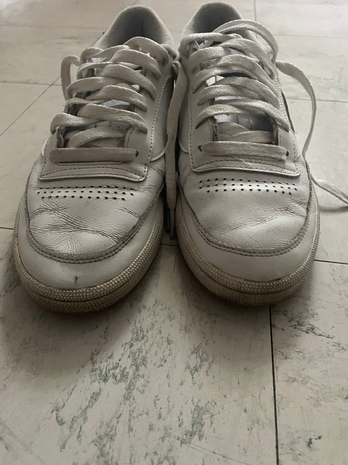 Baskets blanches casual, Enlèvement ou Envoi, Sneakers et Baskets, Porté, Blanc