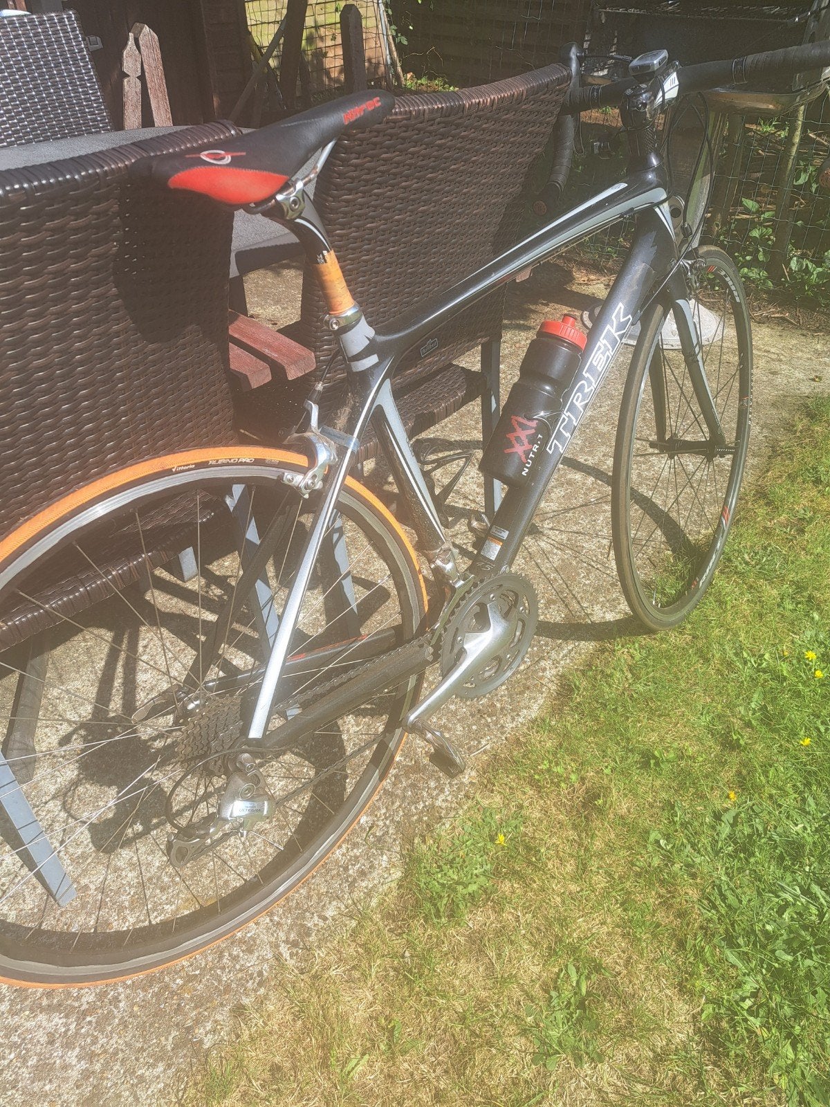 Koersfiets trek marone zeer goede staat carbon, Fietsen en Brommers, Ophalen