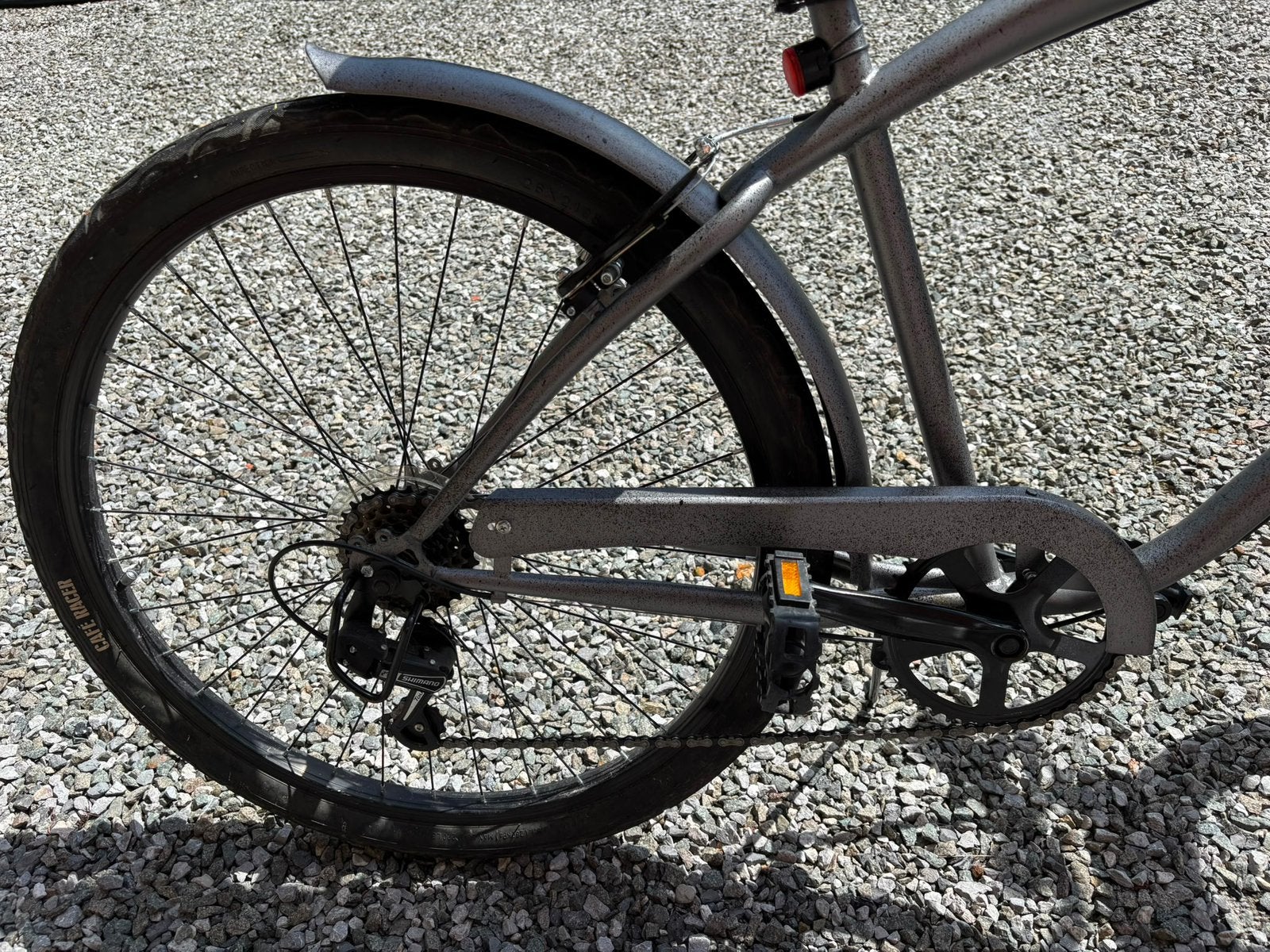 Grijze Café Racer, Ophalen, Nieuw, Vering