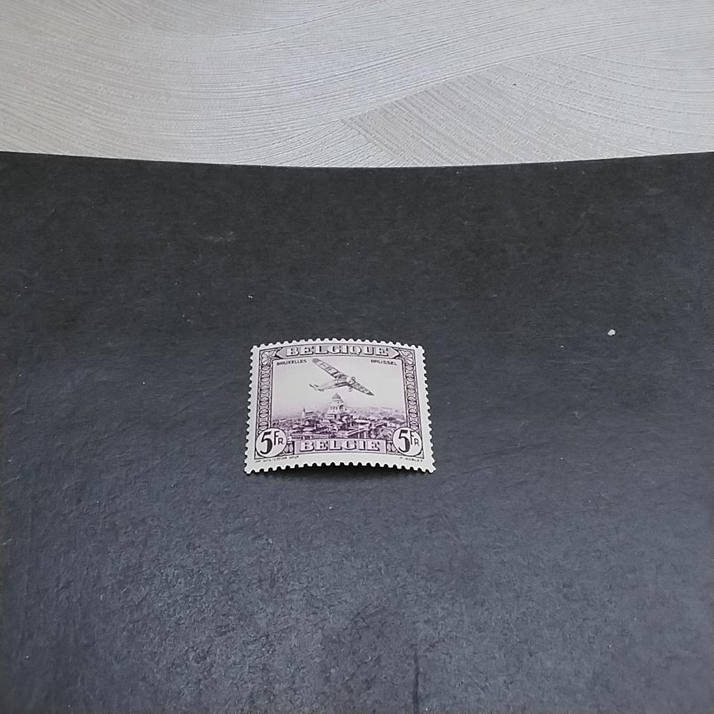 BELGIE Luchtpost 5 scharnier met cote 32,50 €, Ophalen of Verzenden