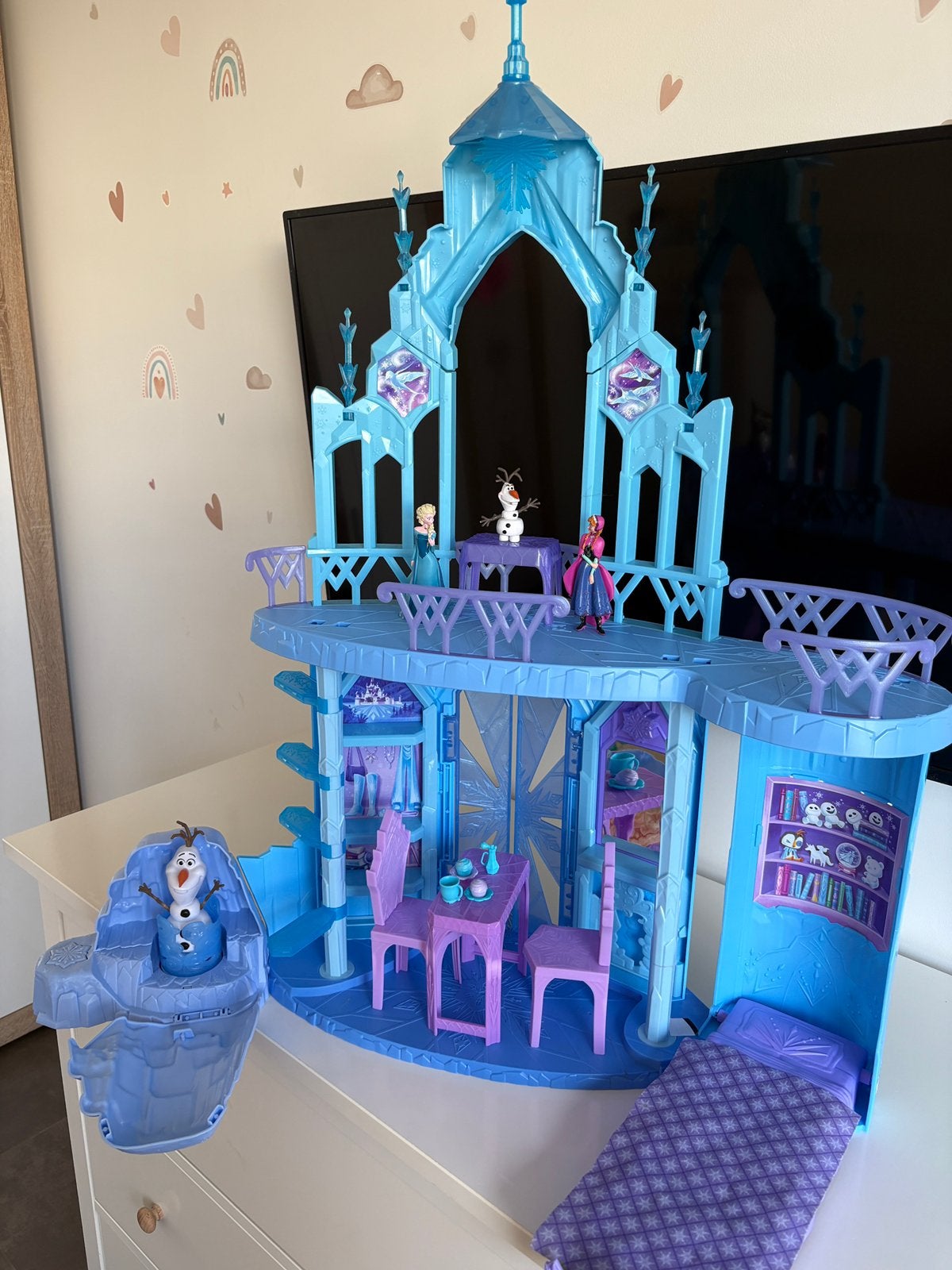 Disney Frozen Kasteel 75cm, Kinderen en Baby's, Speelgoed | My Little Pony, Ophalen, Zo goed als nieuw