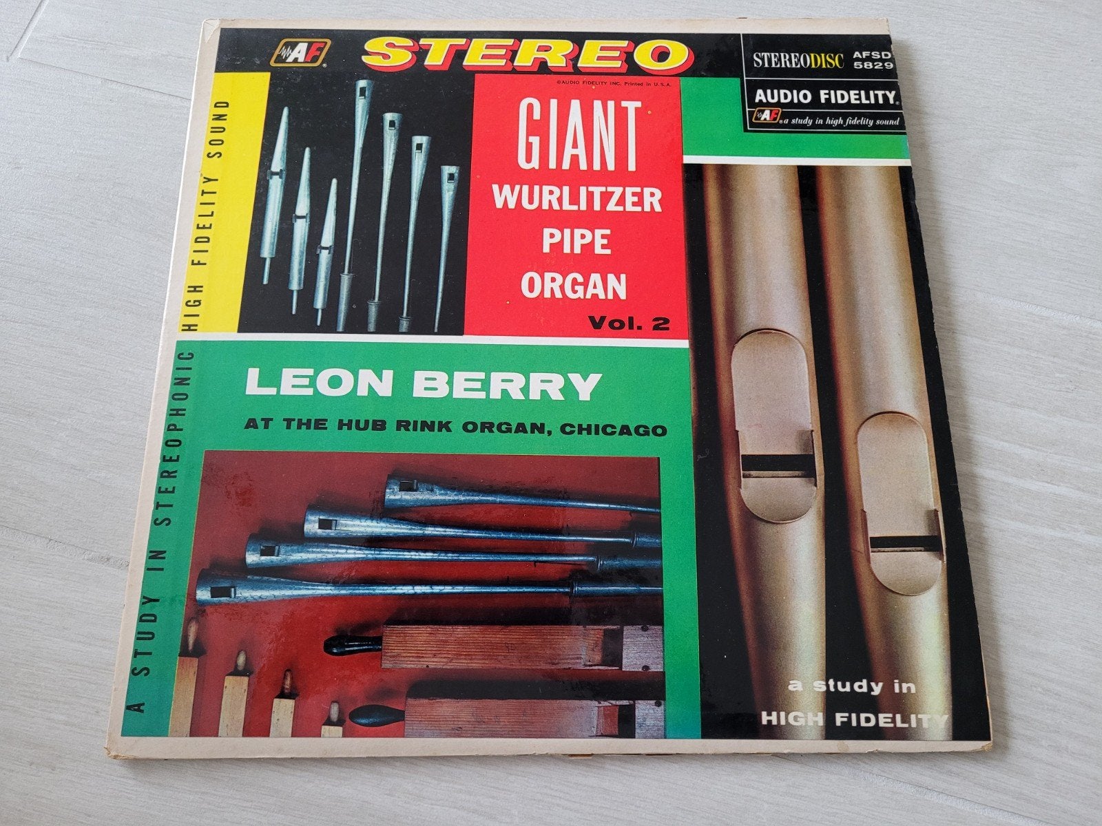 Vinyl Giant Wurlitzer Pipe Organ, Ophalen of Verzenden, Gebruikt