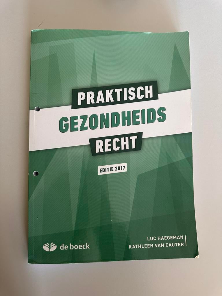Praktisch gezondheidsrecht, Boeken, Studieboeken en Cursussen, Ophalen, Zo goed als nieuw
