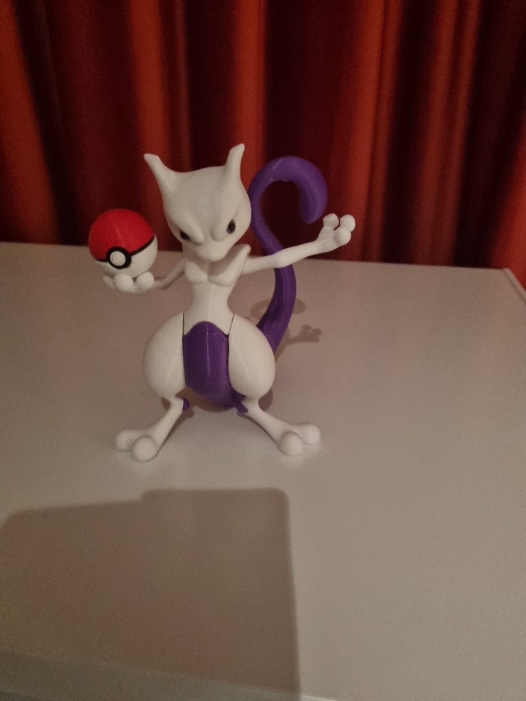 POKEMON - Mewtwo + Pokebal, Ophalen of Verzenden, Nieuw, 1:35 tot 1:50, Figuur of Figuren