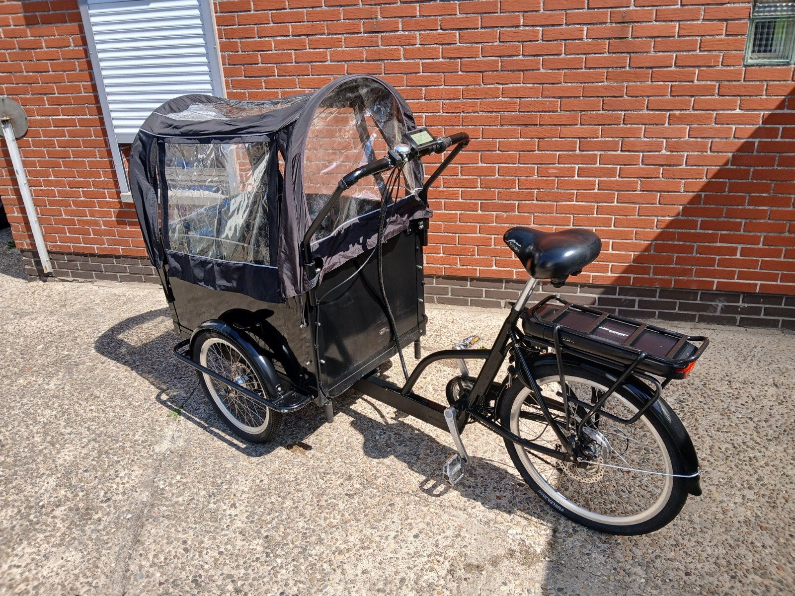 Elektrische bakfiets Cangoo, Fietsen en Brommers, Ophalen, Schijfrem, 4 kinderen of meer, Elektrisch