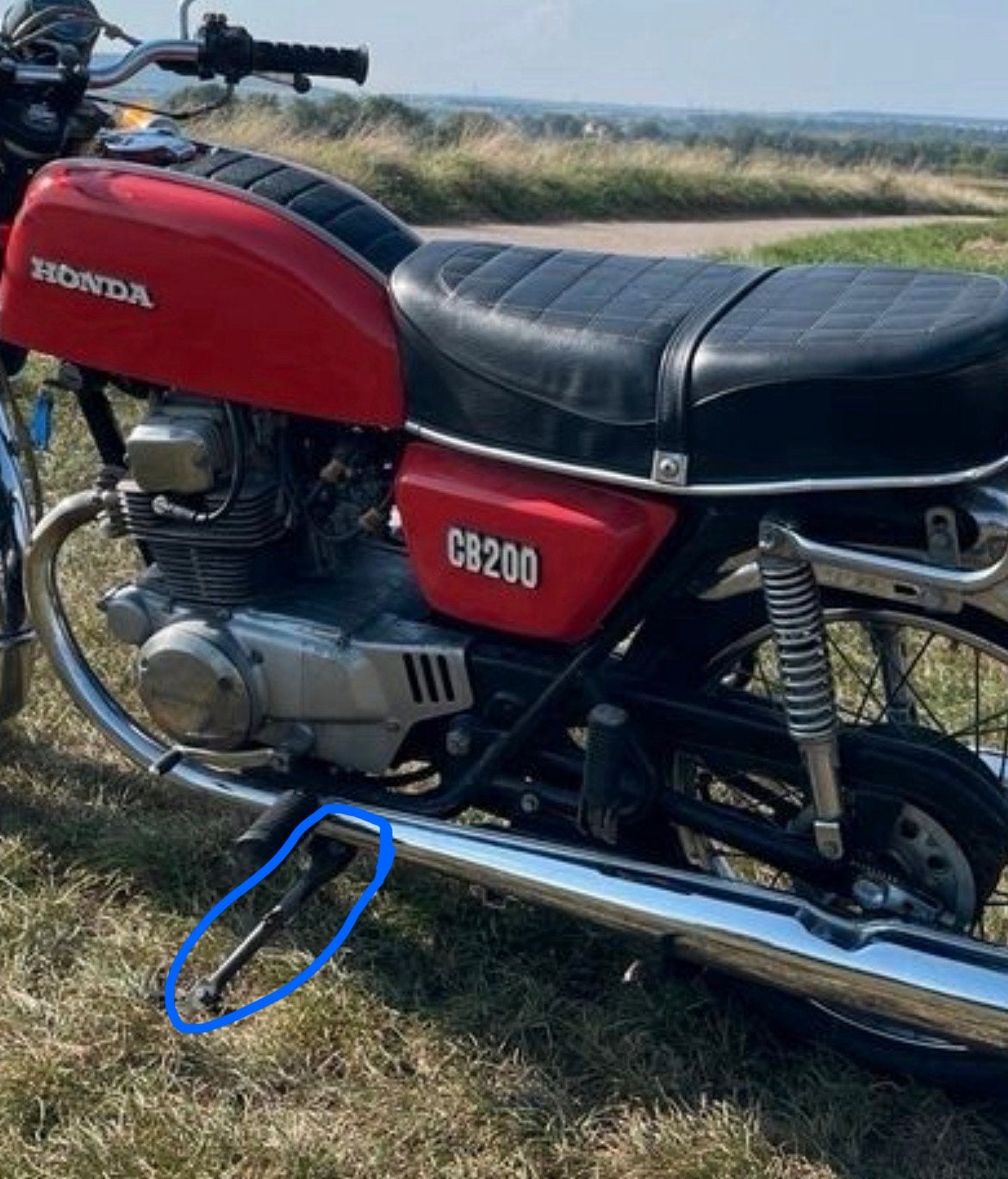 Honda CB200 zijstand IK ZOEK, Ophalen of Verzenden, Gebruikt
