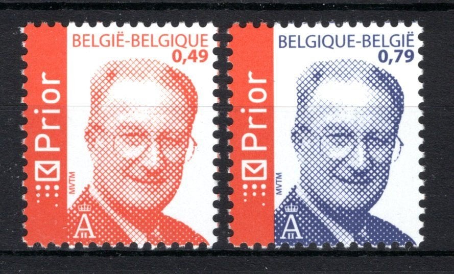 3208/3209 MNH** 2003 - Z.M. Koning Albert II, Verzenden, Postfris, Postfris