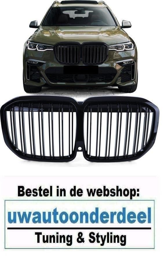 Grill Nieren Dubbele Spijl Zwart Voor Bmw X7 G07, Envoi