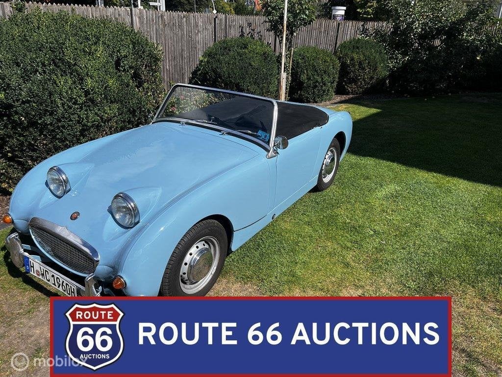 Austin-Healey Sprite Mk I | 1960 | Route 66 Auctions, Auto's, Austin, Zwart, Bedrijf, Handgeschakeld