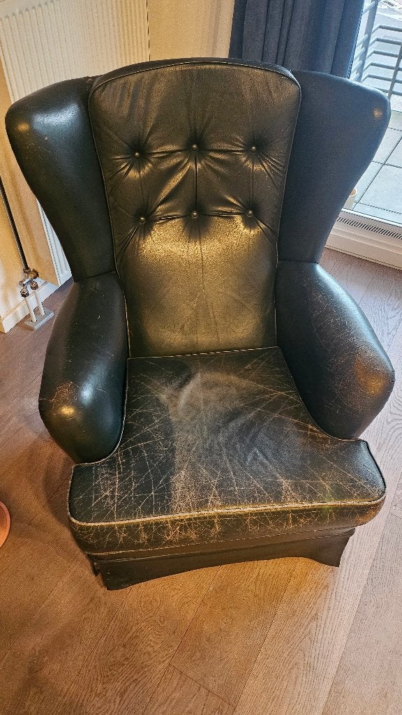 Fauteuil, Ophalen, Gebruikt, Leer