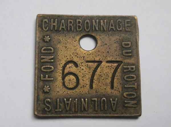 Jeton charbonnage du Roton - Fond Aulniats à Farciennes, Verzamelen, Ophalen of Verzenden, Gebruikt