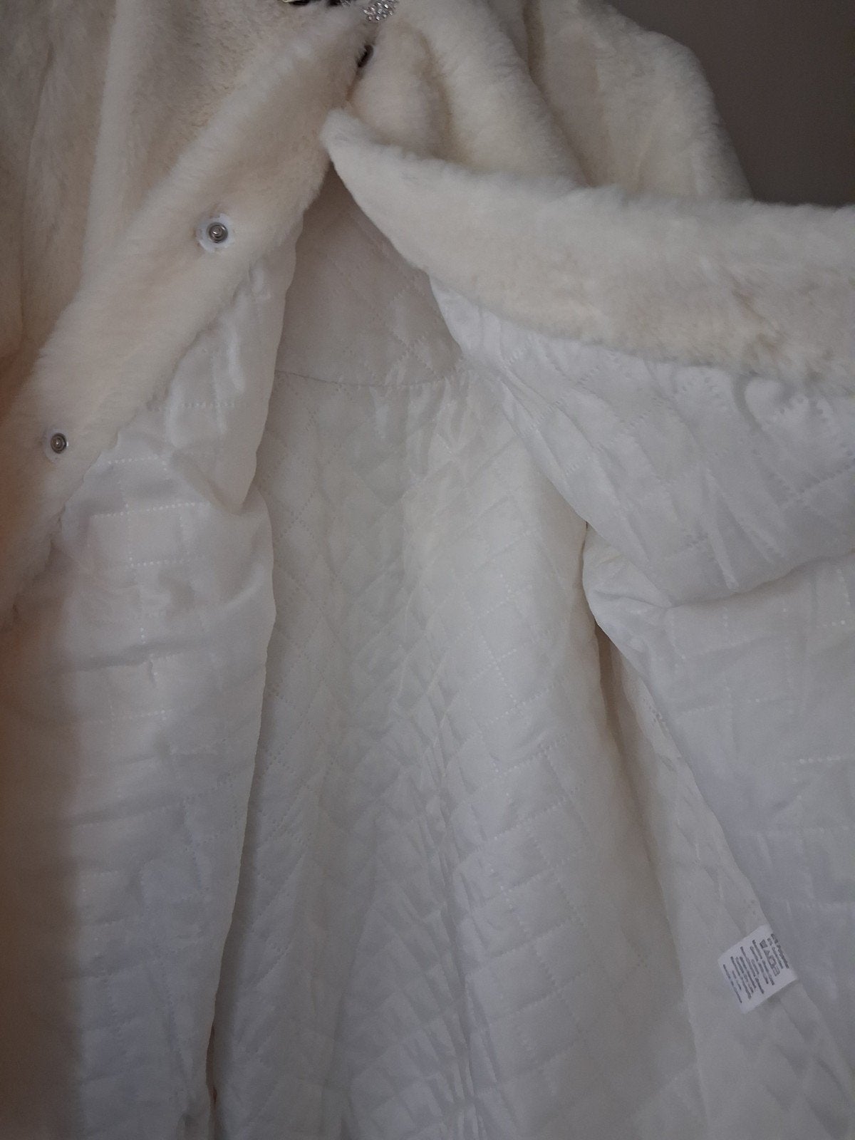 wit winter bontjas(L), Ophalen of Verzenden, Nieuw, Wit