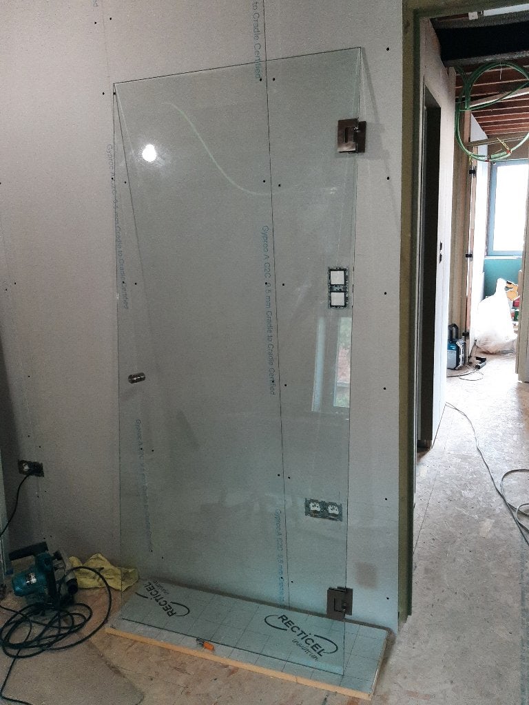 douchedeur, Doe-het-zelf en Bouw, Ophalen, Zo goed als nieuw, Glas, Douche