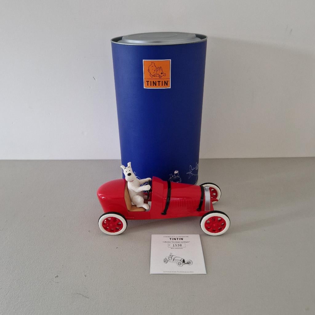 Tintin : Milou dans l'Amilcar rouge, Enlèvement ou Envoi, Tintin, Comme neuf, Statue ou Figurine