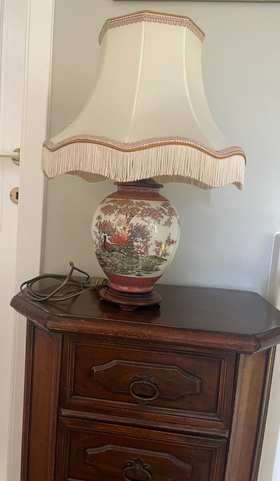 Staande lamp, Huis en Inrichting, Ophalen, Gebruikt, Hout, Klassiek